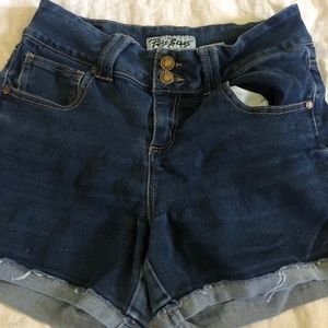 High-Waisted Jean Legging Short